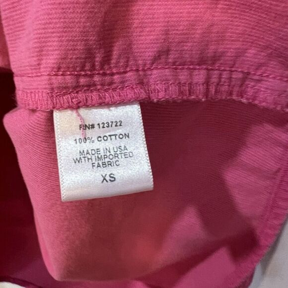 Xirena Corduroy Emilia Shirt XS Cotton Pink Velvet Button Front Pink Relaxed Fit - Picture 8 of 12